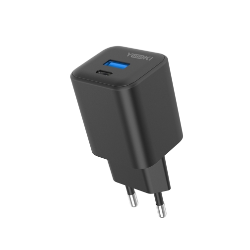 Купити Мережевий Зарядний Пристрій Yoki FluxGaN YK-GaN25FAC 1 Type-C+1USB PD&QC 25W, 7