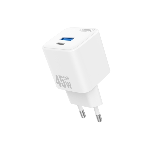Купить Сетевое Зарядное Устройство Yoki FlashGaN YK-GaN45FAC 1 Type-C+1USB 45W, 6