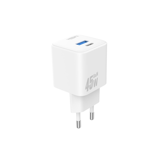 Купить Сетевое Зарядное Устройство Yoki FlashGaN YK-GaN45FAC 1 Type-C+1USB 45W, 8