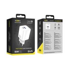 Купить Сетевое Зарядное Устройство Yoki ForceGaN YK-GaN65FAC 1 Type-C + 1 USB 65W