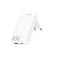 Купить Сетевое Зарядное Устройство Yoki SlimGaN YK-GaN45SAC 1 Type-C + 1USB 45W