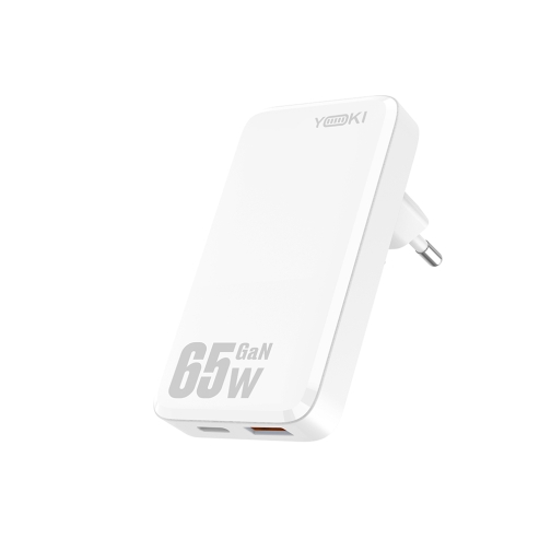 Купити Мережевий Зарядний Пристрій Yoki SlimGaNPro YK-GaN65SAC 1 Type-C+1USB 65W, 5