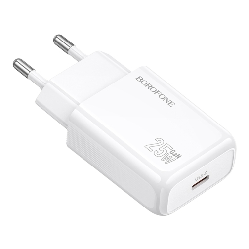 Купити Мережевий Зарядний Пристрій Borofone BAS92A 1USB-C PD/QC 25W GAN, 3