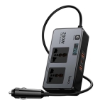 Купить Автомобильный Инвертор Hoco Z66 2-Socket/1USB-C PD30W/2USB QC18W Total 200W/66W