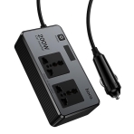 Купить Автомобильный Инвертор Hoco Z66 2-Socket/1USB-C PD30W/2USB QC18W Total 200W/66W, 4
