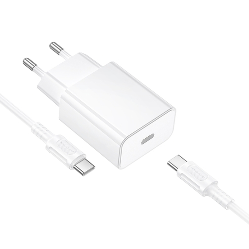 Купить Сетевое Зарядное Устройство Borofone BA112A 1USB-C PD20W+Type-C to Type-C, 3