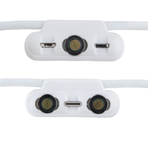 Купити Кабель USB Baseus USB Magnetic to Micro / Lightning / Type-C 3A CA1T3-A, 5