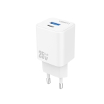 Купити Мережевий Зарядний Пристрій Yoki FluxGaN YK-GaN25FAC 1 Type-C+1USB PD&QC 25W, 4