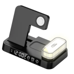 Купити Бездротовий Зарядний Пристрій JJT-S37 5in1+Lamp/Alarm Clock 30W S version М'ят.упак.