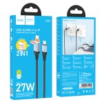 Купить USB Hoco U128 2in1 2.4A/PD27W USB/Type-C to Lightning 1.2m