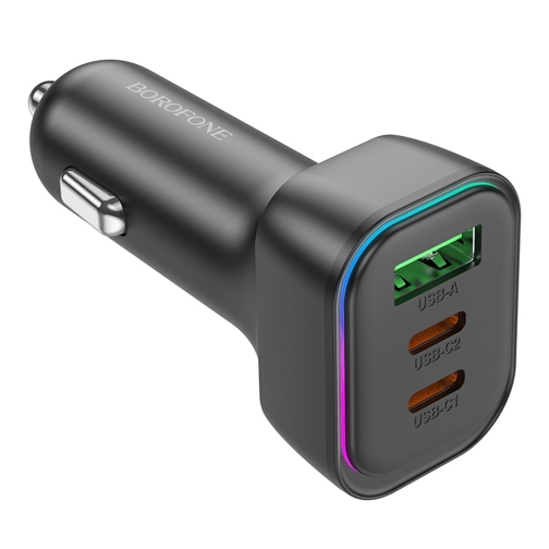 Купить Авто Зарядное Устройство Borofone BZ28C 1USB/2USB-C QC/PD Total 60W, 5