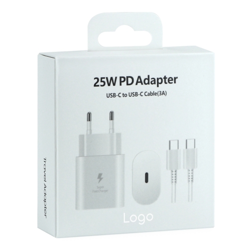 Купити Мережевий Зарядний Пристрій для Samsung 1USB-C QC/PD25W+Type-C to Type-C 1:1 Мят.упак.