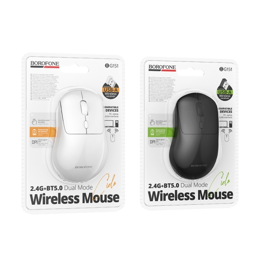 Купити Бездротова Миша Borofone BG151 Cielo 2.4G + Bluetooth, 5