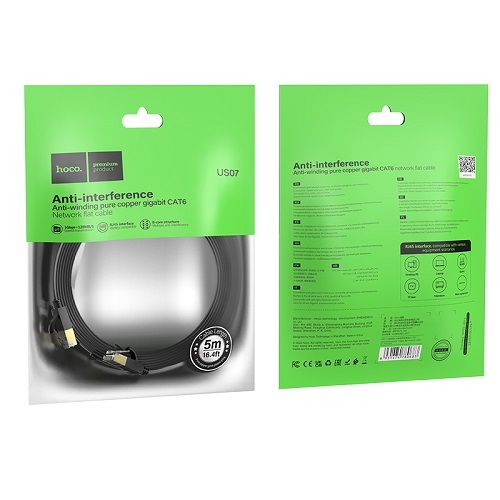 Купить Ethernet Hoco US07 RJ-45 CAT6 Gigabit 5m