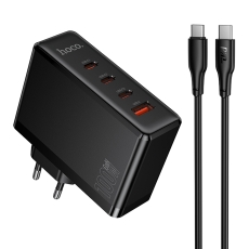 Купити Мережевий Зарядний Пристрій Hoco N85 3USB-C/1USB PD100W GAN+Type-C to Type-C 2m
