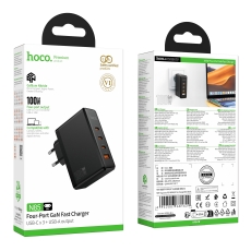 Купити Мережевий Зарядний Пристрій Hoco N85 3USB-C/1USB PD100W GAN