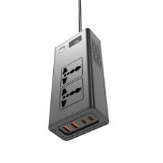 Купить Автомобильный Инвертор XO CZ027 2 Sockets/2USB-C PD20W/2USB-A QC36W 200W Купить Автомобильный Инвертор XO CZ027 2 Sockets/2USB-C PD20W/2USB-A QC36W 200W