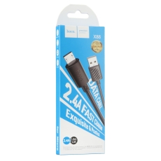 Купити Кабель USB Hoco X88 Gratified Micro 2.4A М'ята упаковка