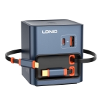 Купити Мережевий Зарядний Пристрій LDNIO Q16 1USB-A/1USB-C GAN 100W+Type-C/IP 0.8m, 3