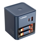 Купити Мережевий Зарядний Пристрій LDNIO Q16 1USB-A/1USB-C GAN 100W+Type-C/IP 0.8m, 4