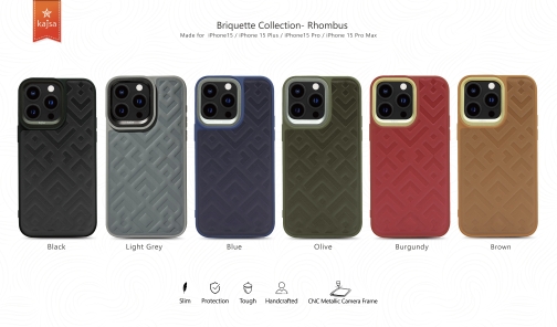 Купить Чехол Kajsa Briquette Collection Rhombus для iPhone 14 Pro Мятая упаковка