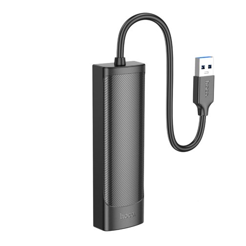 Купити Хаб USB Hoco HB42 4-in-1 (USB to USB3.0*3+RJ45 1Gbps) (L=1.2M), 4