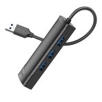 Купити Хаб USB Hoco HB42 4-in-1 (USB to USB3.0*3+RJ45 1Gbps) (L=1.2M), 7