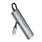 Купити Хаб USB Borofone DH15 6-в-1 Type-C to HDMI+PD+USB3.0+USB2.0+SD+TF(L=0.15M), 3
