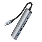 Купити Хаб USB Borofone DH15 6-в-1 Type-C to HDMI+PD+USB3.0+USB2.0+SD+TF(L=0.15M), 4