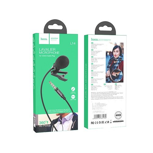 Купити Мікрофон Петличний Hoco L14 Jack 3,5, 2