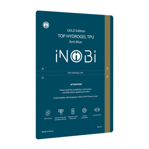Купить Гидрогель плёнка iNobi GOLD PG-003 / 25 штук (глянец анти-синий), 2