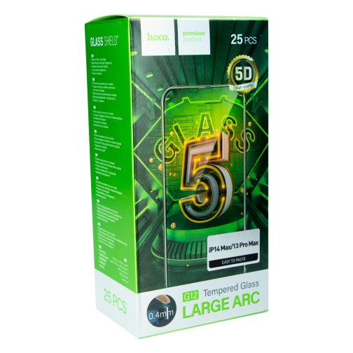 Купить Защитное стекло Hoco G12 5D for Apple iPhone 13 Pro Max/14 Plus 25 шт
