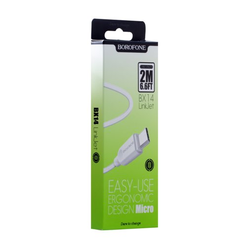 Купить USB Borofone BX14 Micro 2m, 2