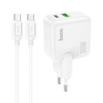 Купить Сетевое Зарядное Устройство Hoco C111A Lucky PD30W+QC3.0 Type-C to Type-C, 2