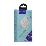 Купить Сетевое Зарядное Устройство Hoco C80A PD 20W + QC3.0 Type-C to Lightning