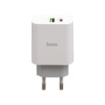 Купить Сетевое Зарядное Устройство Hoco C80A PD 20W + QC3.0 Type-C to Lightning, 2