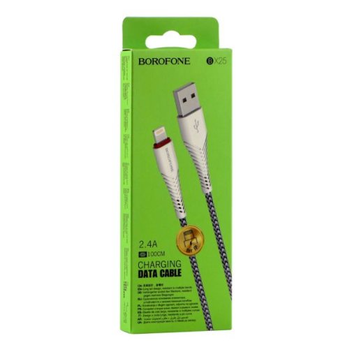Купити Кабель USB Borofone BX25 Powerful Lightning М'ята упаковка