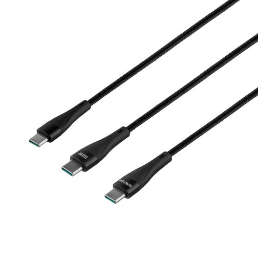 Купити Кабель USB Hoco U102 Super 2 in1 Type-C to Type-C / Type-C 100W