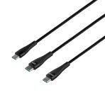 Купити Кабель USB Hoco U102 Super 2 in1 Type-C to Type-C / Type-C 100W