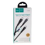 Купити Кабель USB Hoco U102 Super 2 in1 Type-C to Type-C / Type-C 100W, 2