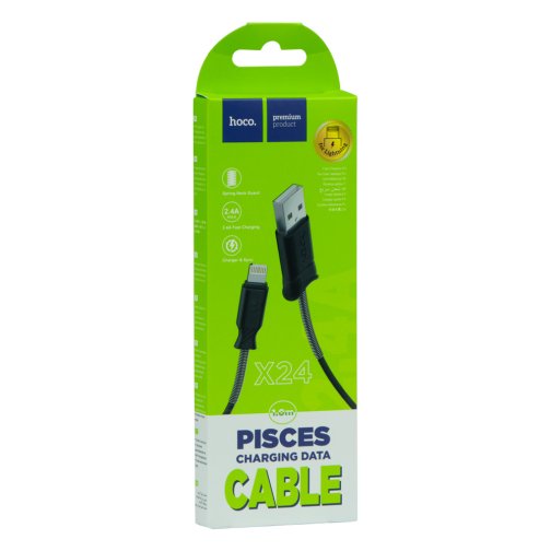 Купити Кабель USB Hoco X24 Pisces Lightning, 6