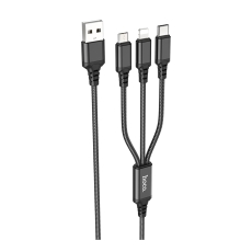 Купить USB Hoco X76 3-in-1 IP+Type-C+Micro 2A Купить USB Hoco X76 3-in-1 IP+Type-C+Micro 2A