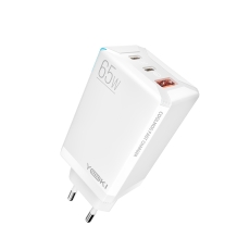 Купить Сетевое Зарядное Устройство YOKI Led Series YK-65 GaN Ultra PD 65W Купить Сетевое Зарядное Устройство YOKI Led Series YK-65 GaN Ultra PD 65W