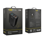 Купить Сетевое Зарядное Устройство YOKI Led Series YK-33PD+QC 33W, 10