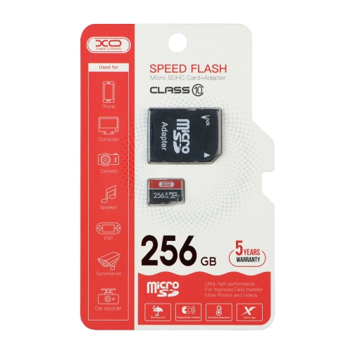 Купить Карта Памяти XO MicroSDXC 256gb 10 Class & Adapter