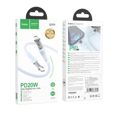 Купити Кабель USB Hoco U111 Transparent Discovery Edition PD20W Type C to Lightning Купити Кабель USB Hoco U111 Transparent Discovery Edition PD20W Type C to Lightning