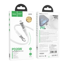 Купити Кабель USB Hoco U111 Transparent Discovery Edition PD20W Type C to Lightning Купити Кабель USB Hoco U111 Transparent Discovery Edition PD20W Type C to Lightning