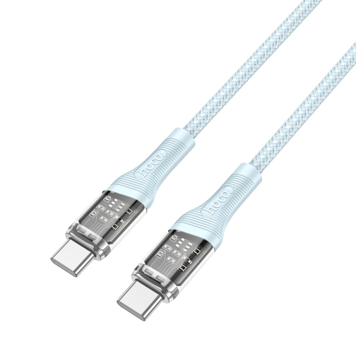 Купить USB Hoco U111 Transparent Discovery Edition 60W Type-C to Type-C, 4