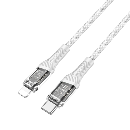 Купити Кабель USB Hoco U111 Transparent Discovery Edition PD20W Type C to Lightning, 4