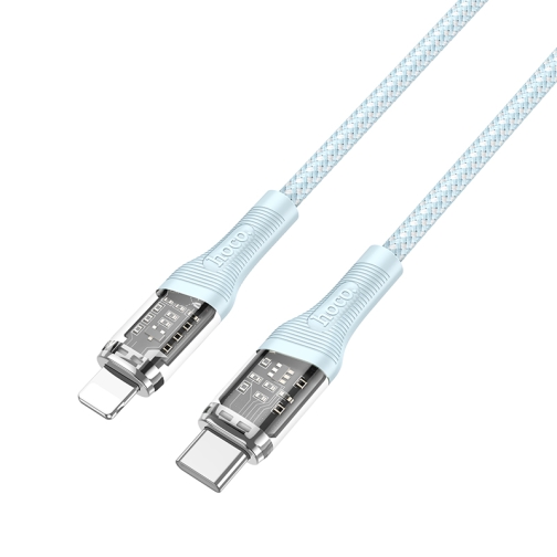 Купити Кабель USB Hoco U111 Transparent Discovery Edition PD20W Type C to Lightning, 5